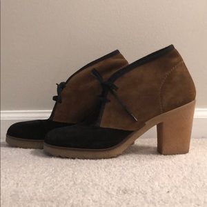 Anthropologie suede chukka boot with crepe heel